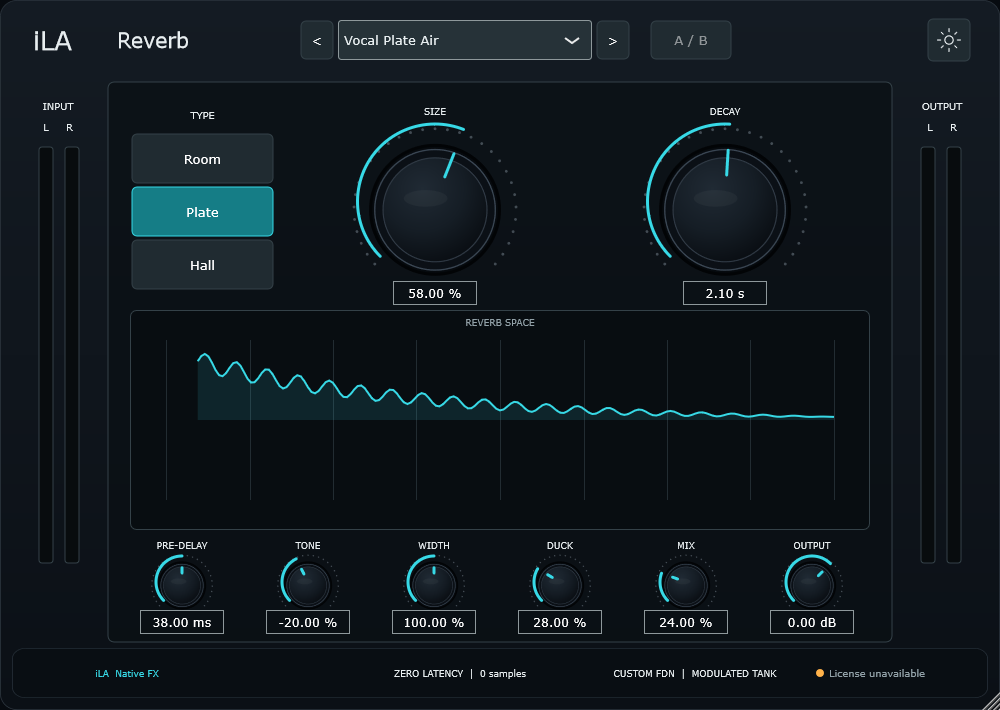 iLA Reverb UI